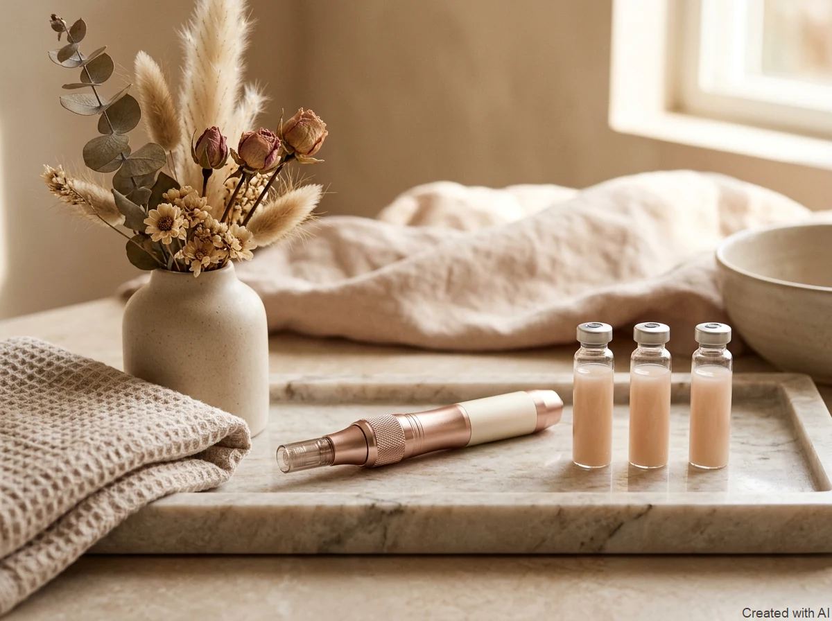 Microneedling Pen mit Premium-Seren im Beauty Studio SCHÖNMACHER Esslingen